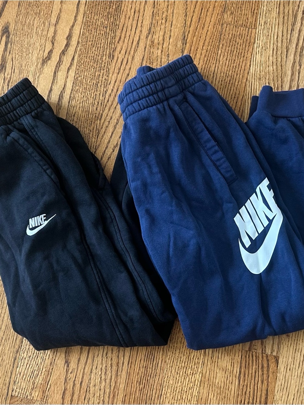 Nike Kids Navy and Black Logo Joggers